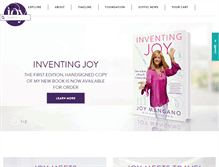 Tablet Screenshot of joymangano.com